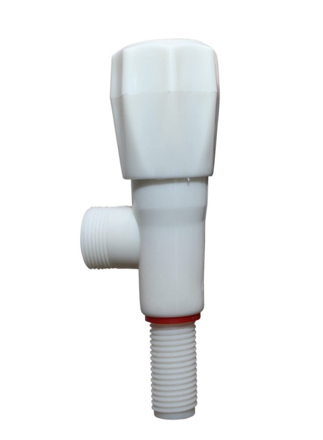 Droptech PVC Plastic Angle Cock/Valve for,Bathroom, Wash Basins Angle Valve- (Size-1/2, 15 mm)(Color-White) Pack of 10 - Image 3